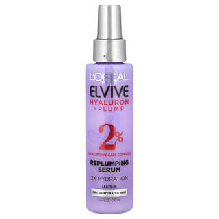 L'Oréal, Elvive, Hyaluron + Pump, Replumping Serum, Dry Dehydrated Hair, 4.4 fl oz (130 ml)