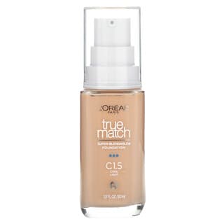 L'Oréal‏, True Match‏, Super-Blendable Foundation‏, C1.5 Cool Light, ‏30 מ“ל (אונקיית נוזל 1)