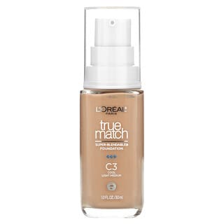 L'Oréal, True Match, Super-Blendable Foundation, C3  Light Medium, 1 fl oz (30 ml)