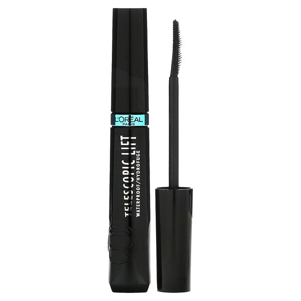 L'Oréal‏, "מסקרה עמידה למים להרמה טלסקופית, 993 שחור, 10 מ""ל (0.33 אונקיות נוזל)"