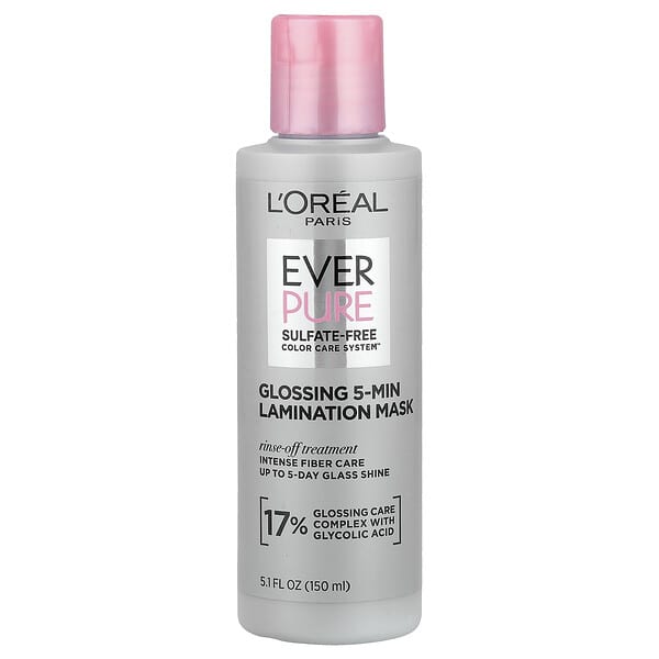 L'Oréal, Ever Pure, Glossing 5-Min Lamination Mask, 5.1 fl oz (150 ml)