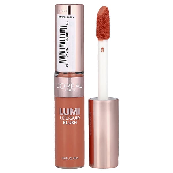歐萊雅, Lumi，水潤液體腮，610 Dewy Rich Coral，0.33 液量盎司（10 毫升）