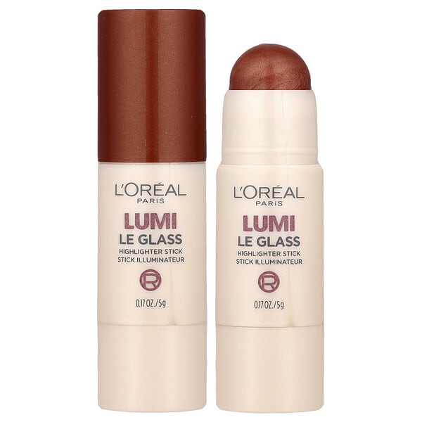 L'Oréal, Lumi, 르 글라스 하이라이터 스틱, 625 글래시 선셋 아무르, 5g(0.17oz)