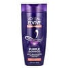 Elvive, насыщенный цвет, фиолетовый шампунь, для мелированных каштановых, светлых и седых волос, 200 мл (6,7 жидк. унции)