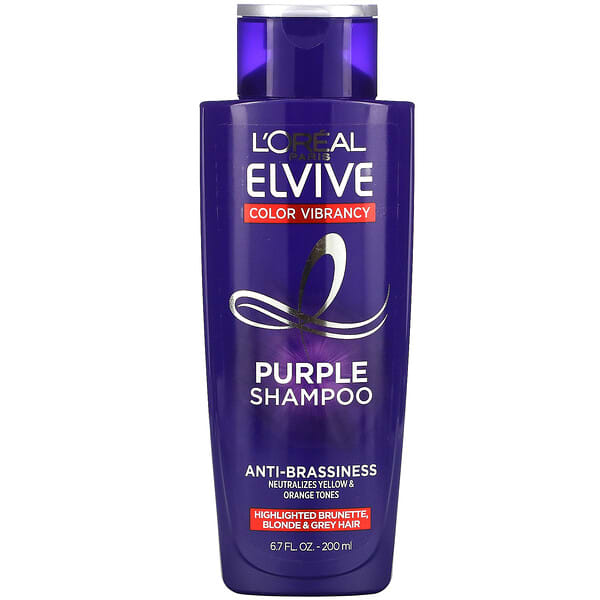 L'Oréal‏, Elvive, שמפו סגול לצבע שיער מלא חיים, 200 מ“ל (6.7 אונקיות נוזל)
