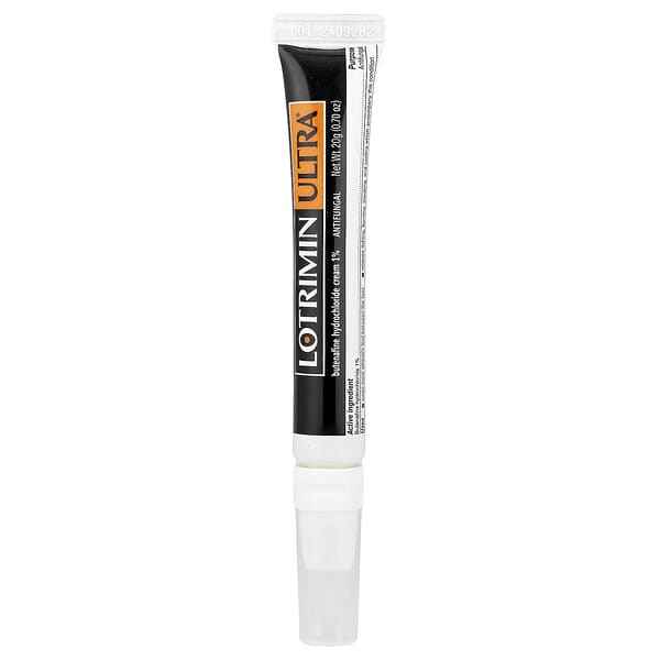 Lotrimin, Ultra® 항진균제, 부테나핀 하이드로클로라이드 크림, 노터치 애플리케이터 포함, 20g(0.7oz)