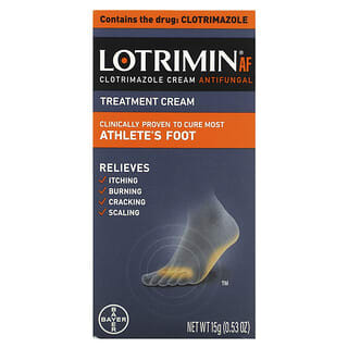 Lotrimin, Athlete's Foot Antifungal Cream, antimykotische Fußpilzcreme, 15 g (0,53 oz.)