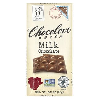 Chocolove, Mléčná čokoláda, 33% kakao, 90 g