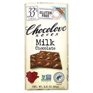 Chocolove, Milk Chocolate, 33% Cocoa, 3.2 oz (90 g)
