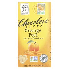 オレンジピール入りダークチョコレート、ココア55％、90g（3.2オンス）