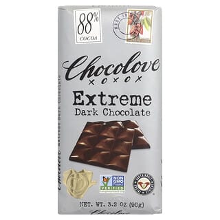 Chocolove, 极度黑巧克力，88% 可哥，3.2 盎司（90 克）