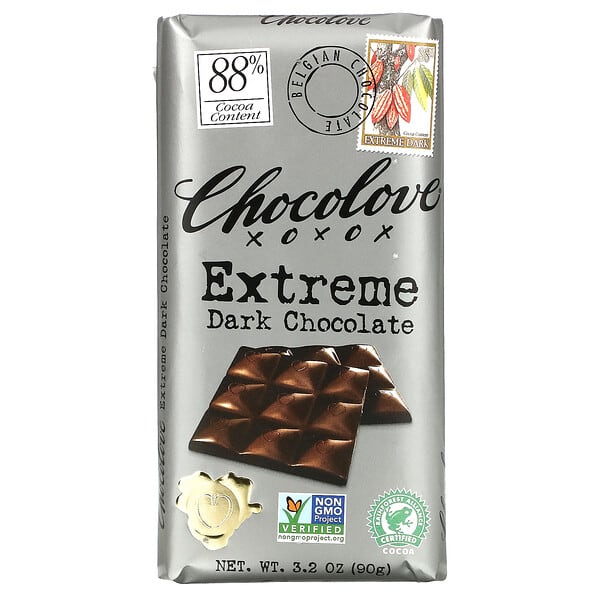 Chocolove‏, شيكولاتة داكنة للغاية، محتوى الكاكاو 88%، 3.2 أونصة (90 جم)