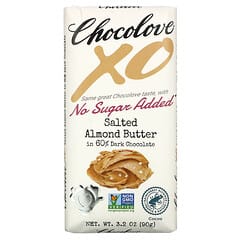 Chocolove, XO、ソルトアーモンドバター入り60％ダークチョコレート、90g（3.2オンス）