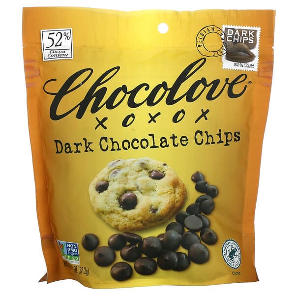 Chocolove, ダークチョコチップ、カカオ52％、312g（11オンス）