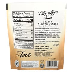 Chocolove, バイツ、ソルトアーモンドバター入り55％ダークチョコレート、100g（3.5オンス）