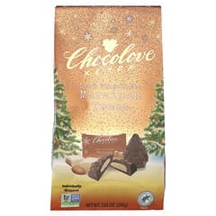 アイドル chocolatmacaron Dark Chocolate Marzipan Trees, 7.05 oz (200 g)