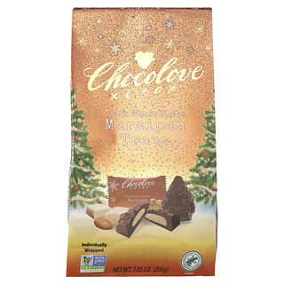 Chocolove, Dark Chocolate Marzipan Trees, 200 g