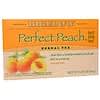 Herbal Tea, Perfect Peach, Caffeine Free, 20 Tea Bags, 1.37 oz (38 g)
