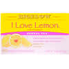 Herbal Tea, I Love Lemon with Vitamin C, Caffeine Free, 20 Tea Bags, 1.28 oz (36 g)