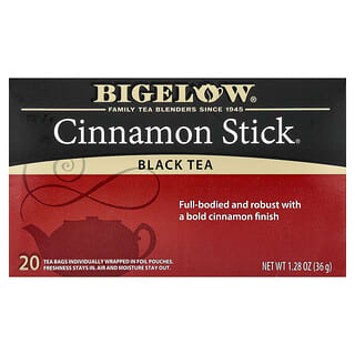 Bigelow, Cinnamon Stick®, черный чай, 20 чайных пакетиков, 36 г (1,28 унции)