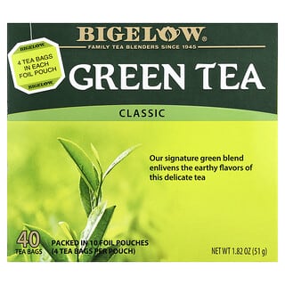 Bigelow, Green Tea, Classic, 40 Tea Bags, 1.82 oz (51 g)