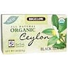 Organic Ceylon, Black Tea, 20 Bags, 1.46 oz (41 g)