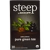 Steep, Organic Pure Green Tea, 20 Tea Bags, 0.91 oz (25 g)