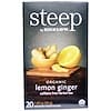 Steep, Organic Lemon Ginger Tea, 20 Tea Bags, 1.60 oz (45 g)