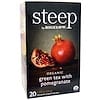 Steep, Organic Green Tea with Pomegranate, 20 Tea Bags, 1.28 oz (36 g)