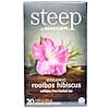 Steep, Herbal Tea, Organic Rooibos Hibiscus, 20 Tea Bags, 1.60 oz (45 g)