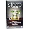 Steep, Organic Oolong & Jasmine Green Tea, 20 Tea bags, 1.28 oz (36 g)