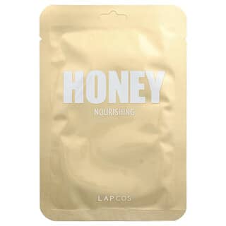 Lapcos, Honey Beauty maschera in fogli, nutriente, 1 foglio, 27 ml