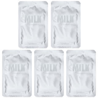 Lapcos, Milk Sheet Beauty Mask Set, Moisturizing , 5 Sheet Masks, 1.01 fl oz (30 ml) Each