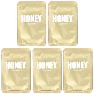 Lapcos, Honey Beauty Sheet Mask, pflegend, 5 Tücher, je 27 ml (0,91 fl. oz.)