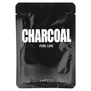 Lapcos, Masque quotidien au charbon anti-pores, 5 feuilles, 25 ml chacune