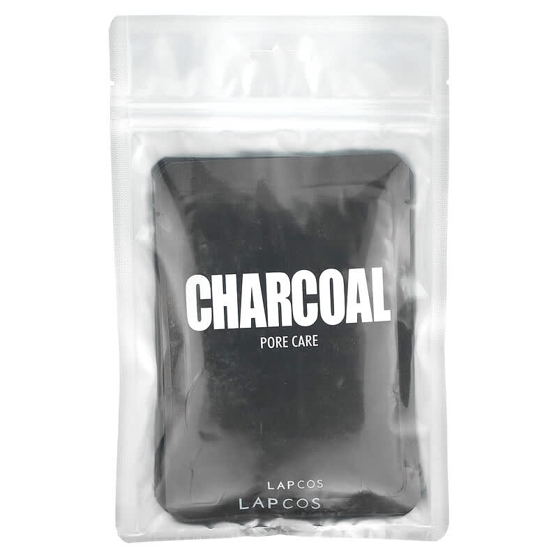 Charcoal Sheet Beauty Mask Set, Pore Care, 5 Sheets, 0.84 fl