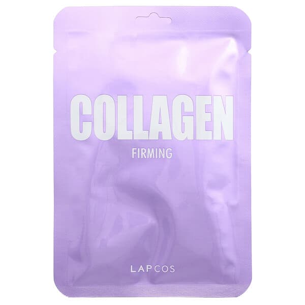 Lapcos, 콜라겐 퍼밍 뷰티 시트 마스크, 1매, 25ml(0.84fl oz)