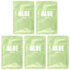 Aloe Soothing Sheet Mask Set, 5 Sheets, 1.11 fl oz (33 ml) Each