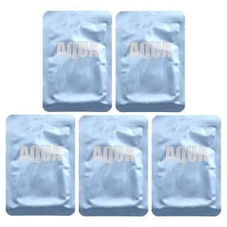 Lapcos, Комплект листни маски Aqua Beauty, хидратиращи, 5 листа, 1,01 течни унции (30 ml) всеки