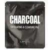 Charcoal, Exfoliating & Cleansing Pad, 5 Pads, 0.24 fl oz (7 g) Each