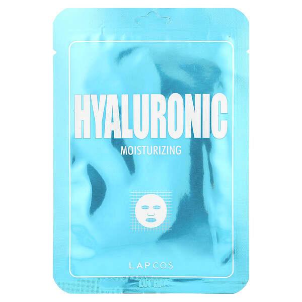 Lapcos, Hyaluronic Beauty Sheet Mask, Moisturizing, 1 Sheet, 0.84 fl oz (25 ml)