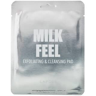 Lapcos, Milk Feel, Exfoliating & Cleansing Pad, 5 Pads, 0.24 oz (7 g) Each