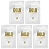 24K Gold Hydra Collagen Gold Foil, Premium Facial Beauty Sheet Mask, 5 Sheets, 0.88 oz (25 g) Each