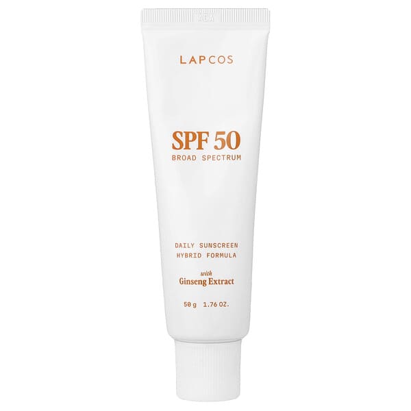 Lapcos, 데일리 자외선 차단제 하이브리드 포뮬라, SPF 50, 50g(1.76oz)