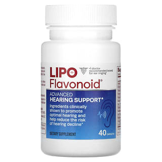 Lipo-Flavonoid, Улучшенная поддержка слуха, 40 капсул