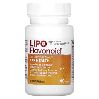 Lipo-Flavonoid, Профилактика здоровья ушей, 40 капсул