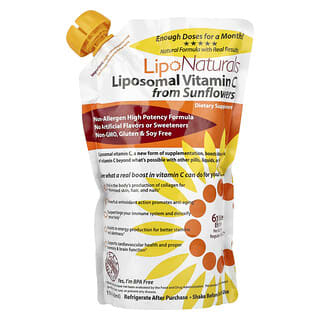 Lipo Naturals, Liposomalna witamina C ze słonecznika, 443 ml