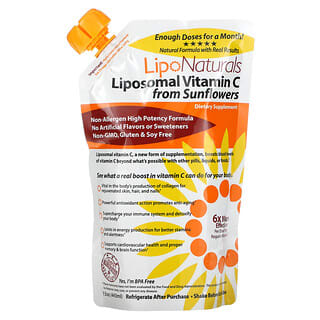 Lipo Naturals, ヒマワリ由来のリポソームビタミンC、443ml（15オンス）