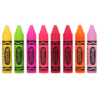 Lip Smacker, Crayola، مرطب شفاه، مجموعة الحفلات، 8 قطع، 0.14 أونصة (4.0 جم) لكل قطعة