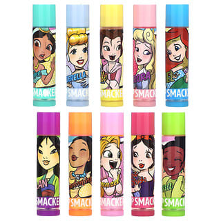 Lip Smacker‏, Disney Princess, שפתון לחות, מגוון, 10 אריזות, 0.14 אונקיות (4 גרם) כל אחד